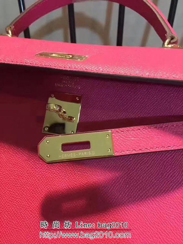 愛馬仕Hermes 牛皮手掌紋凱莉包 時尚手提包 0AM1610